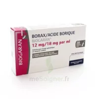 Borax/acide Borique Biogaran 12 Mg/18 Mg/ml, Solution Pour Lavage Ophtalmique En Récipient Unidose à Lavernose-Lacasse