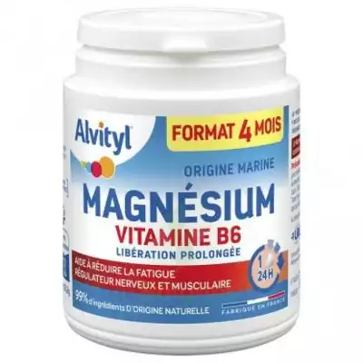 Alvityl Magnésium Vitamine B6 Libération Prolongée Comprimés Lp Pot/120 à Lavernose-Lacasse